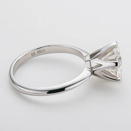 Anziw 2CT 3CT Moissanite Ring 1CT 0.5CT Wedding Engagement Ring 925 Sterling Silver for Women Solitaire Diamond Finger Jewelry