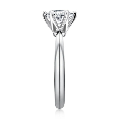 Anziw 2CT 3CT Moissanite Ring 1CT 0.5CT Wedding Engagement Ring 925 Sterling Silver for Women Solitaire Diamond Finger Jewelry