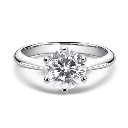 Anziw 2CT 3CT Moissanite Ring 1CT 0.5CT Wedding Engagement Ring 925 Sterling Silver for Women Solitaire Diamond Finger Jewelry