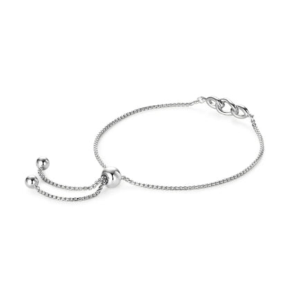 2024 Trendy Stretch Adjustable Moissanite Bracelet Real 925 Silver Plated Gold Bracelet for Women Fine Jewelry Gift Hand Chain