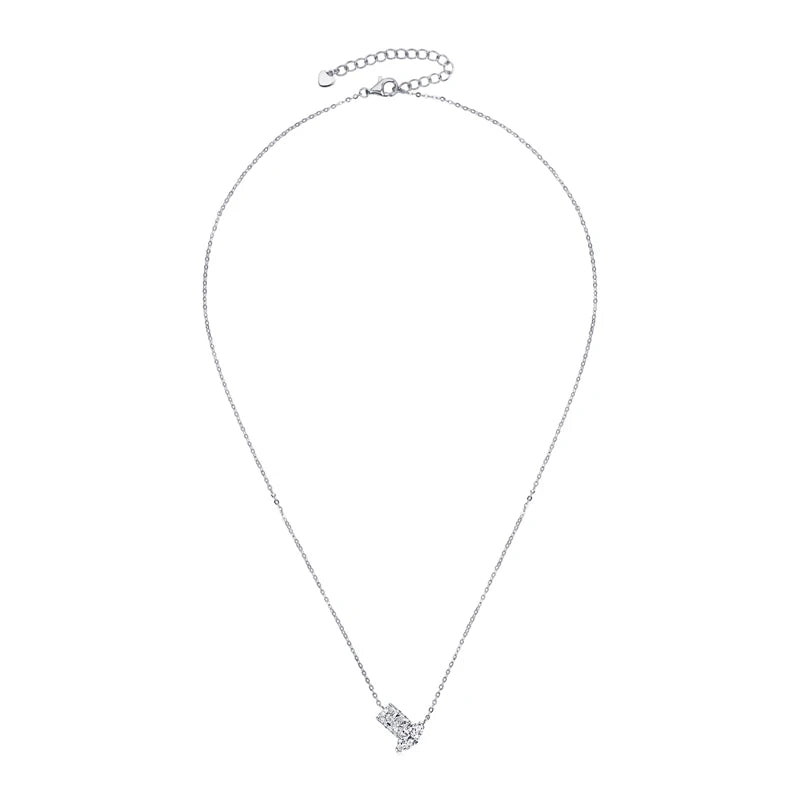 Real 3.0CTW. Oval Cut Moissanite Pendant Necklace Silver 925 Chain Choker for Women's Gift Birthday Certificate Jewelry 2024 New