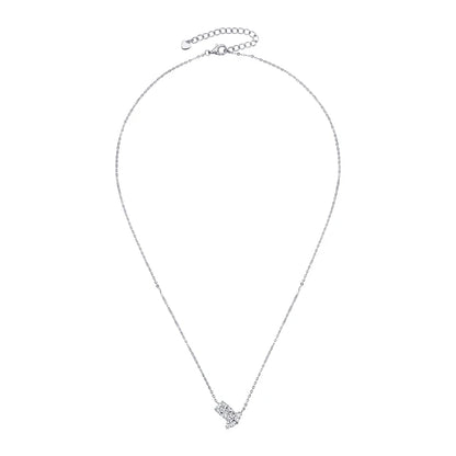 Real 3.0CTW. Oval Cut Moissanite Pendant Necklace Silver 925 Chain Choker for Women's Gift Birthday Certificate Jewelry 2024 New