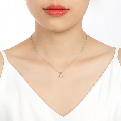 1.0 carat 2ct 3ct D Moissanite Solitaire Drop Necklaces 18k Gold Plated Pendant Original Real 925 Silver Chain Jewelry for Women
