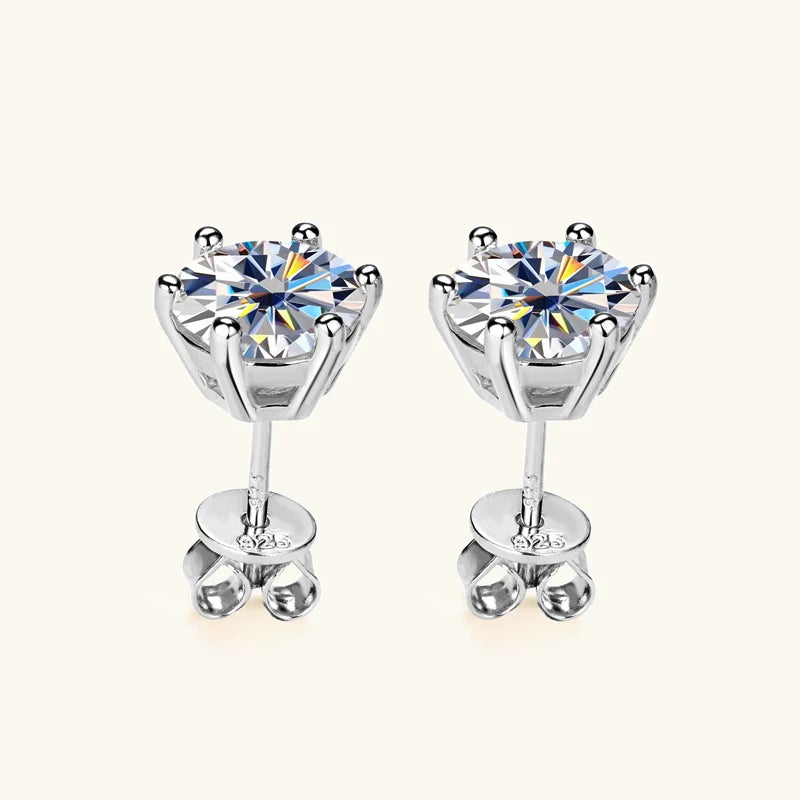 18K Gold Plated Jewelry Set 3.0ctw D Color Moissanite for Women Men Real 925 Silver Stud Earrings Pendant Necklace Free Shipping