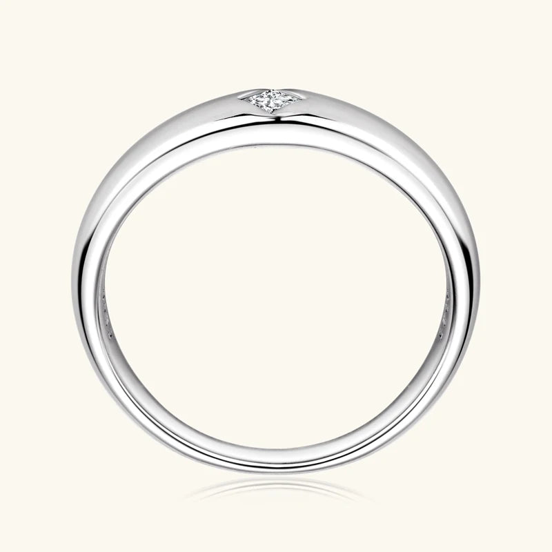 ANZIW 18k Gold Plated Wedding Ring 925 Silver D Color Princess Cut Square Moissanite Promise Bands for Women Certificate GRA