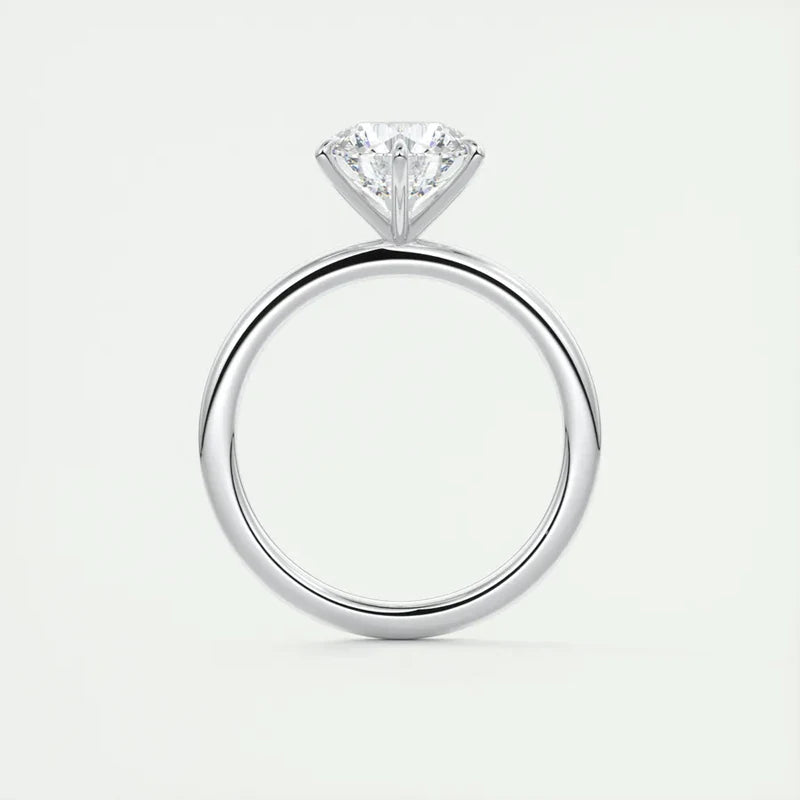 Classic 0.5ct/1ct/2ct Round D Moissanite 925 Sterling Sliver Ring for Women Wedding Engagement Promise Finger Rings Fine Jewelry