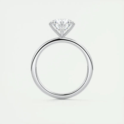 Classic 0.5ct/1ct/2ct Round D Moissanite 925 Sterling Sliver Ring for Women Wedding Engagement Promise Finger Rings Fine Jewelry