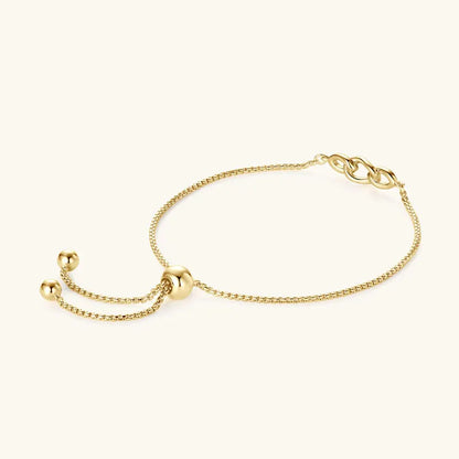 Anziw S925 0.8mm Moissanite Bracelet 24cm Stretch Adjustable Chain 925 Silver Circle Bracelet for Women Trendy Hand Jewelry Gift