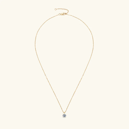 1.0 carat 2ct 3ct D Moissanite Solitaire Drop Necklaces 18k Gold Plated Pendant Original Real 925 Silver Chain Jewelry for Women