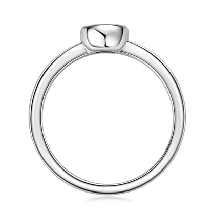 Anziw 925 Sterling Silver 3mm D-E Moissanite Rings for Women Fashion Five Stones Ring Daily Wear Finger Band Fine Jewelry Gifts