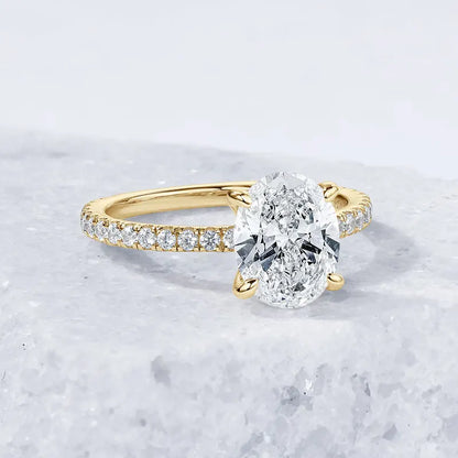 3.0CT D Oval Cut Moissanite Engagement Wedding Ring for Women 925 Sterling Sliver Promise Bands Vintage Finger Jewelry Certified