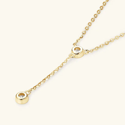 Anziw 3mm D Color Moissanite Y Shape Long Pendant Necklace for Women Adjustable Chain 100% 925 Silver Jewelry Trendy 2025 Gifts
