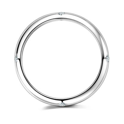 ANZIW 925 Sterling Silver Ring 18k Gold Plated D Color Round Moissanite Ring Promise Bands for Women Daily Jewelry Certificate