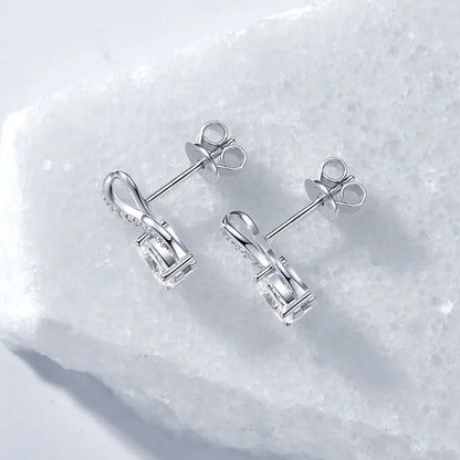 Oval Cut 3.0cttw D Moissanite Jewelry Set for Women 925 Silver 2ct Infinity Pendant Necklace 0.5ct Stud Earrings Sets 2025 Gifts