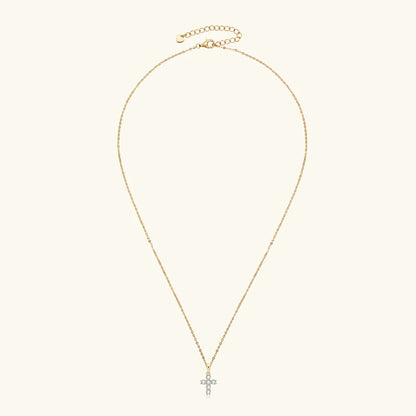 Anziw Classic Charm Cross Pendant Necklace 925 Sterling Silver Moissanite with Certificate  for Women Men Gifts Collar Jewelry