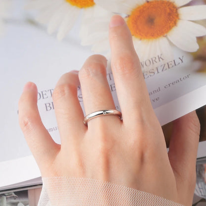 ANZIW 925 Sterling Silver Ring 18k Gold Plated D Color Round Moissanite Ring Promise Bands for Women Daily Jewelry Certificate