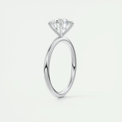 Classic 0.5ct/1ct/2ct Round D Moissanite 925 Sterling Sliver Ring for Women Wedding Engagement Promise Finger Rings Fine Jewelry