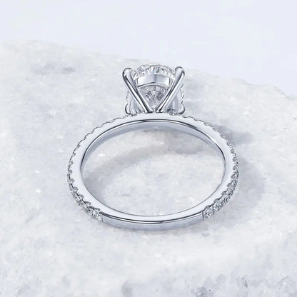 3.0CT D Oval Cut Moissanite Engagement Wedding Ring for Women 925 Sterling Sliver Promise Bands Vintage Finger Jewelry Certified
