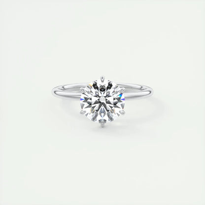 Classic 0.5ct/1ct/2ct Round D Moissanite 925 Sterling Sliver Ring for Women Wedding Engagement Promise Finger Rings Fine Jewelry