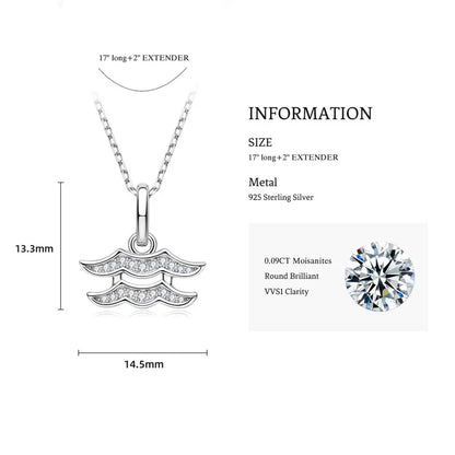 925 Sterling Silver Zodiac Sign 12 Constellation Pendant Micro-Set 1mm Moissanite Necklace Charm For Women Jewelry Birthday Gift