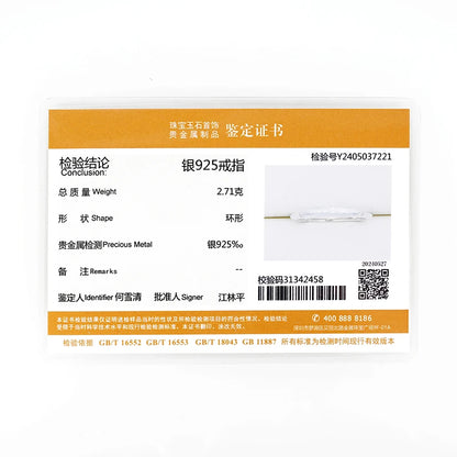 ANZIW 925 Sterling Silver Ring 18k Gold Plated D Color Round Moissanite Ring Promise Bands for Women Daily Jewelry Certificate