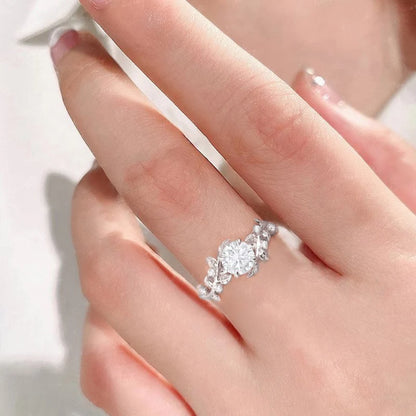 Anziw D VVS1 2CT Moissanite Diamond Wedding Ring Bands 14K Gold Filled for Women Engagement Ring Fine Jewelry Certified Gift gra