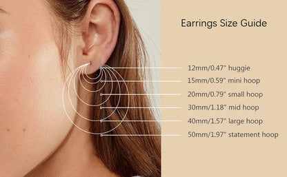 Anziw Luxury Hoops Sparking Full 3mm/4mm Moissanite Earrings Solid Silver 925 for Women Huggie Wedding Engagement Jewelry Gifts