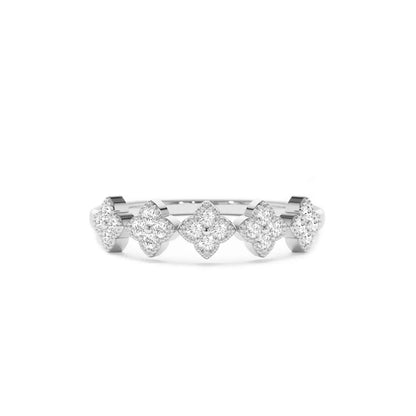 Anziw 1.5mm Moissanite Clover Flower Ring for Women 925 Sliver Engagement Wedding Rings Band Lucky Charm Finger Jewelry 2025 New