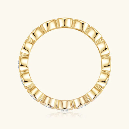 Anziw 3mm Moissanite Full Eternity Band Ring for Women 100% 925 Sliver Fashion Finger Rings Round Lab Diamond Jewelry 2025 New