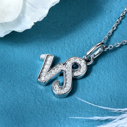 925 Sterling Silver Zodiac Sign 12 Constellation Pendant Micro-Set 1mm Moissanite Necklace Charm For Women Jewelry Birthday Gift