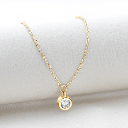 Anziw Luxury 2.5/4.0mm Moissanite Necklace for Women Original Silver 925 Chain Choker Fine Jewelry with Certificate 18''