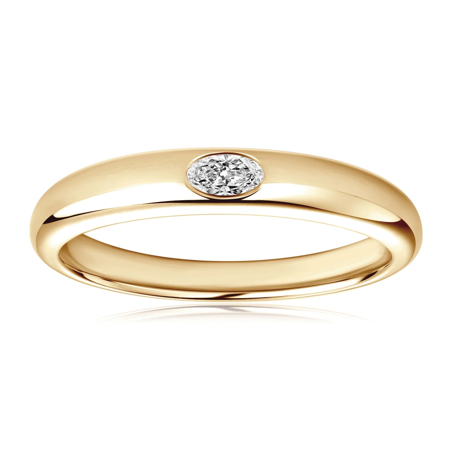 ANZIW 18k Gold Plated Wedding Ring 925 Silver D Color Princess Cut Square Moissanite Promise Bands for Women Certificate GRA